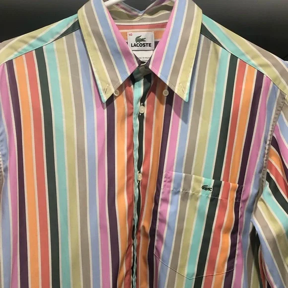 Lacoste dress/casual shirt size 40 (Medium) - Picture 7 of 7